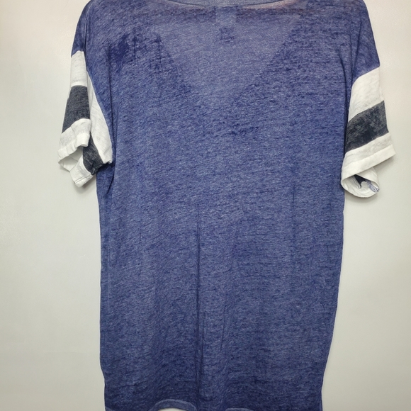 PINK Victoria's Secret Short Sleeve Blue Shirt - Picture 7 of 7